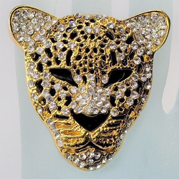 Leopard Ring Tiger Ring In Stretch Band - New - Picture 10 of 12